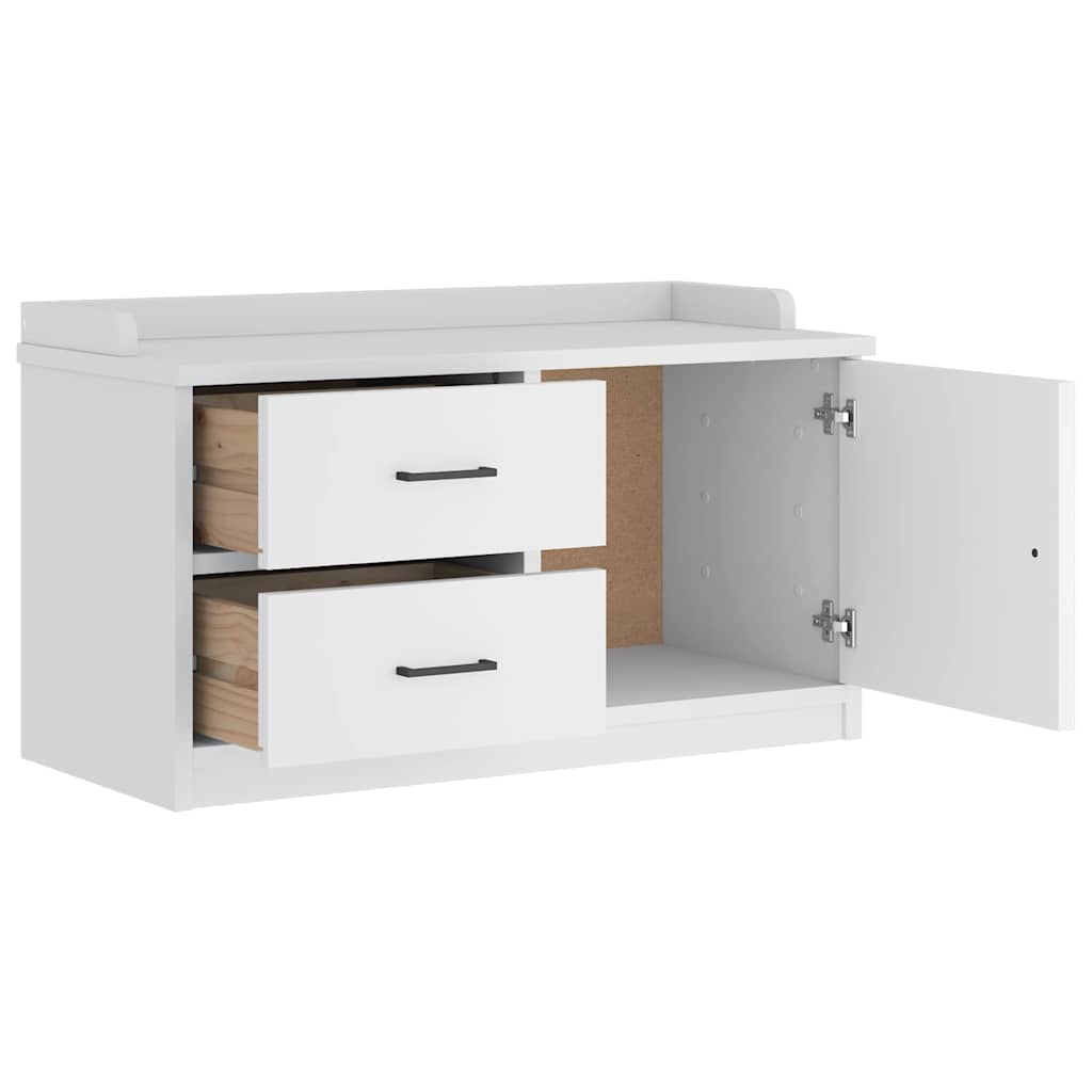 vidaXL Ławka do przedpokoju "SANDNES" 87x40x50 cm Drewno lite Sosna
