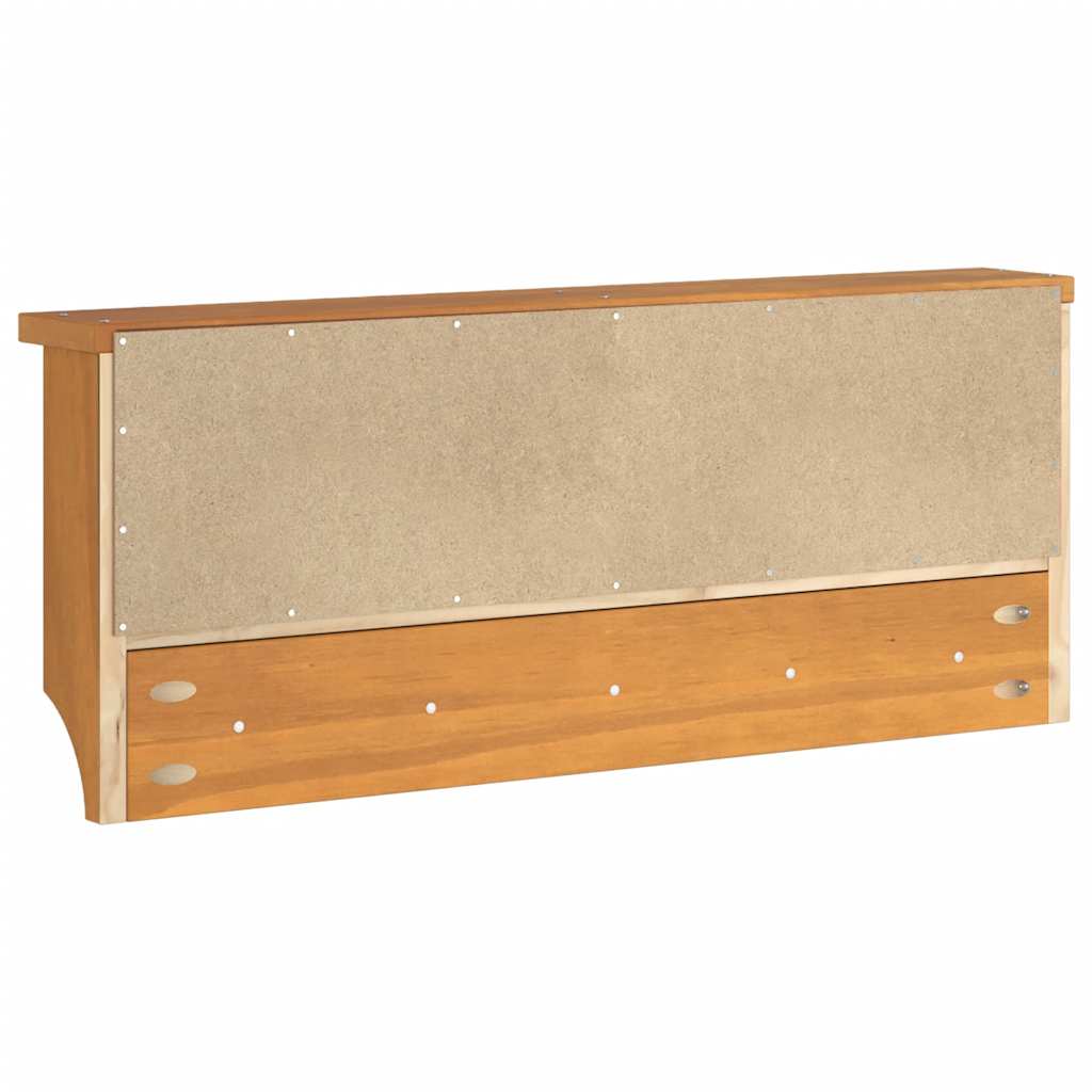vidaXL Wieszak ścienny na ubrania SANDNES 87x12x35cm Drewno lite Sosna