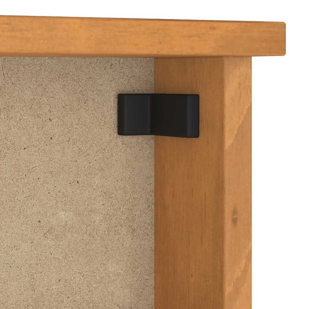vidaXL Wieszak ścienny na ubrania SANDNES 87x12x35cm Drewno lite Sosna