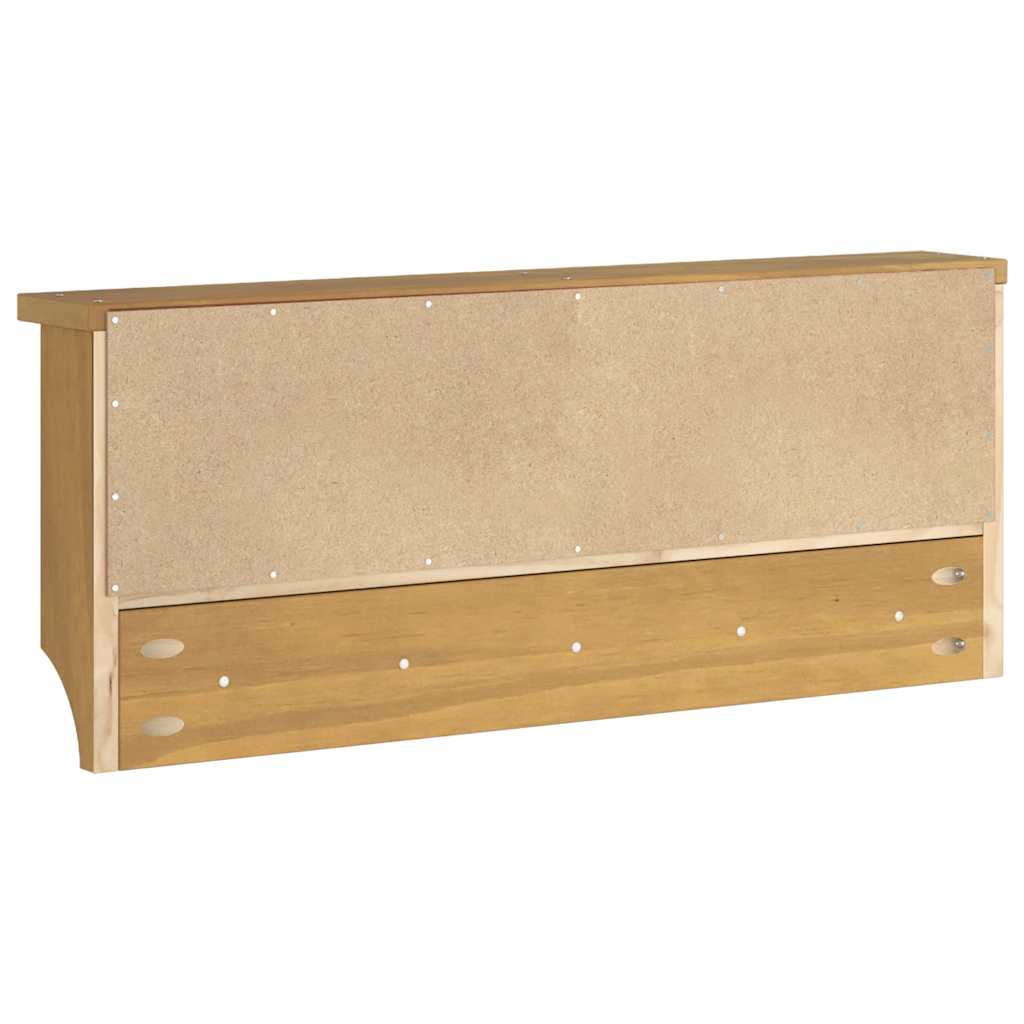 vidaXL Wieszak ścienny na ubrania SANDNES 87x12x35cm Drewno lite Sosna