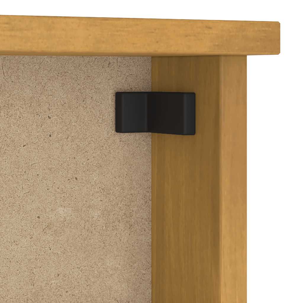 vidaXL Wieszak ścienny na ubrania SANDNES 87x12x35cm Drewno lite Sosna