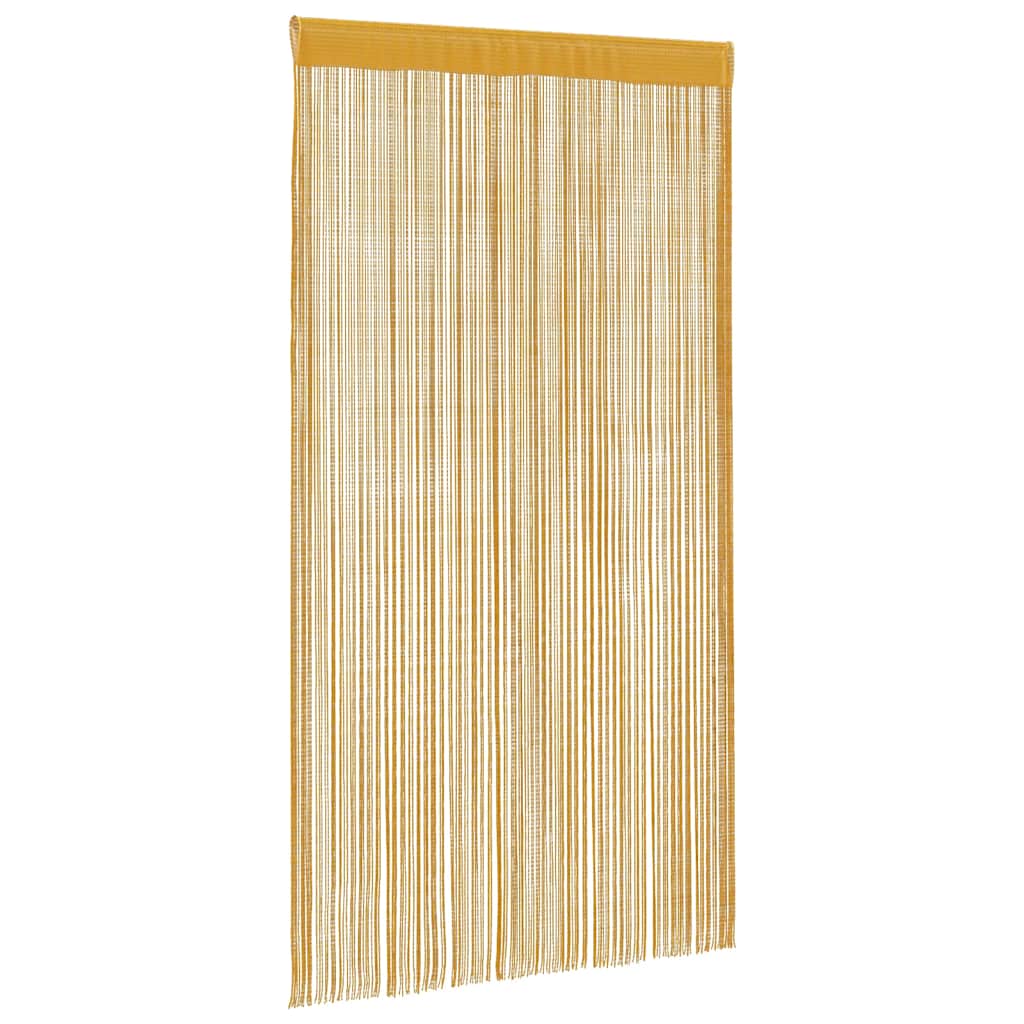 vidaXL Zasłony sznurkowe 2 szt. Złote 100x250 cm