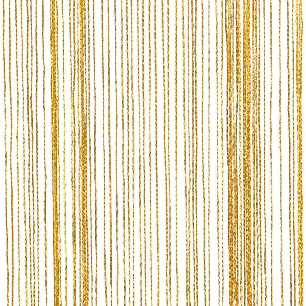 vidaXL Zasłony sznurkowe 2 szt. Złote 100x250 cm
