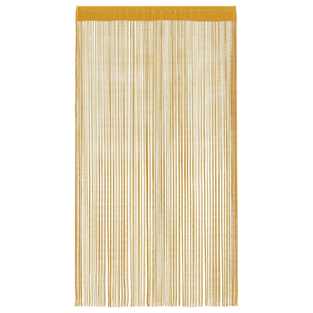 vidaXL Zasłony sznurkowe 2 szt. Złote 140x250 cm