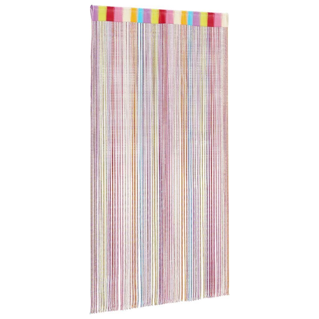 vidaXL Zasłony sznurkowe 2 szt. Wielokolorowe 100x250 cm