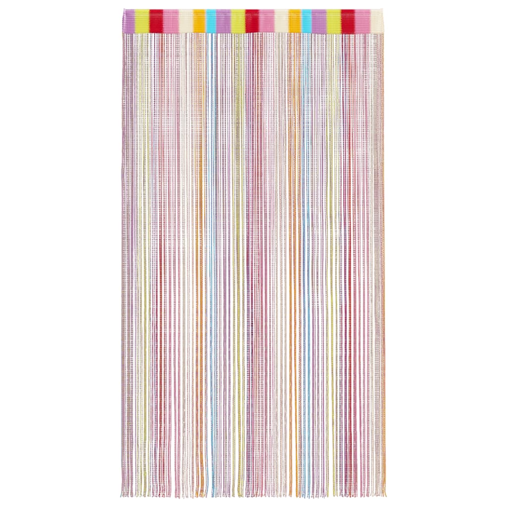 vidaXL Zasłony sznurkowe 2 szt. Wielokolorowe 100x250 cm