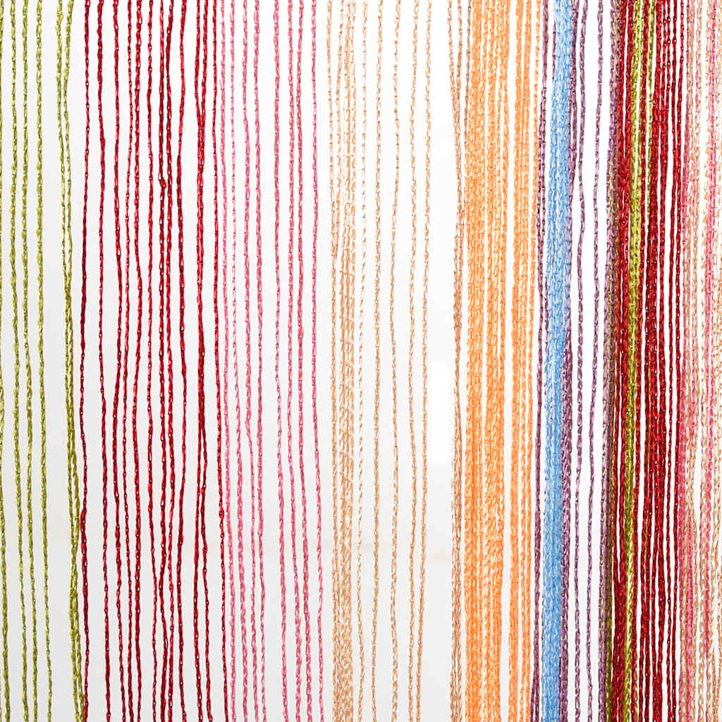 vidaXL Zasłony sznurkowe 2 szt. Wielokolorowe 100x250 cm