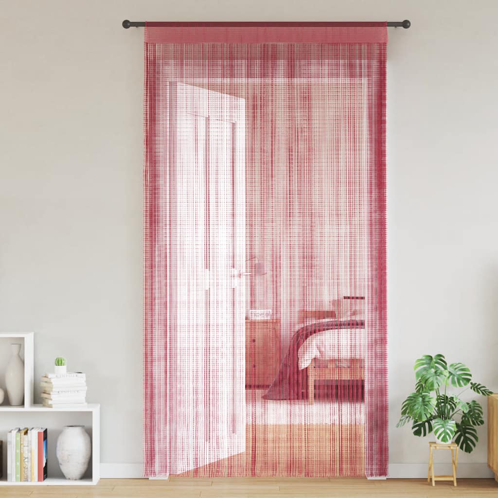 vidaXL Zasłony sznurkowe 2 szt. Różowe 140x250 cm