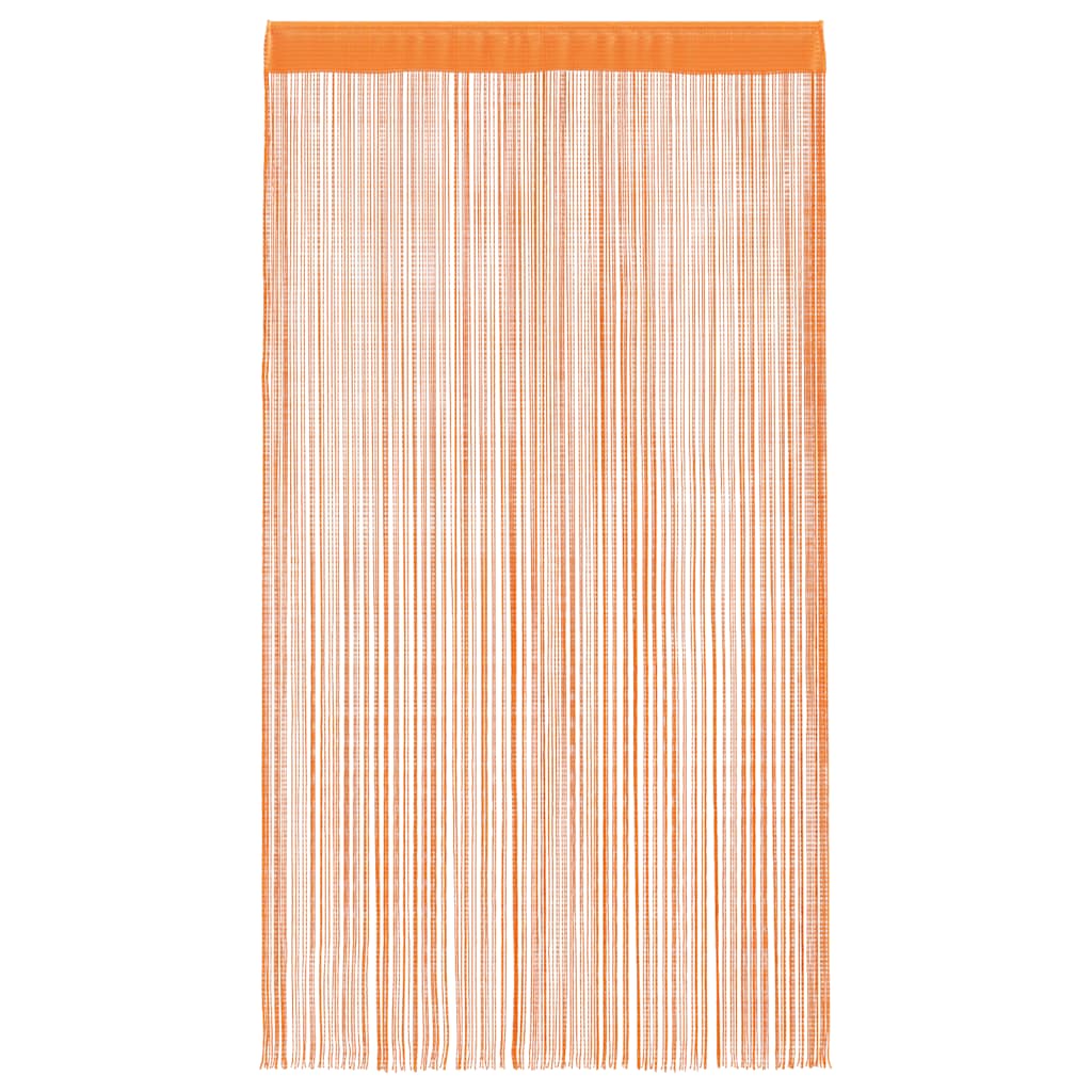 vidaXL Zasłony sznurkowe 2 szt. Pomarańczowe 140x250 cm
