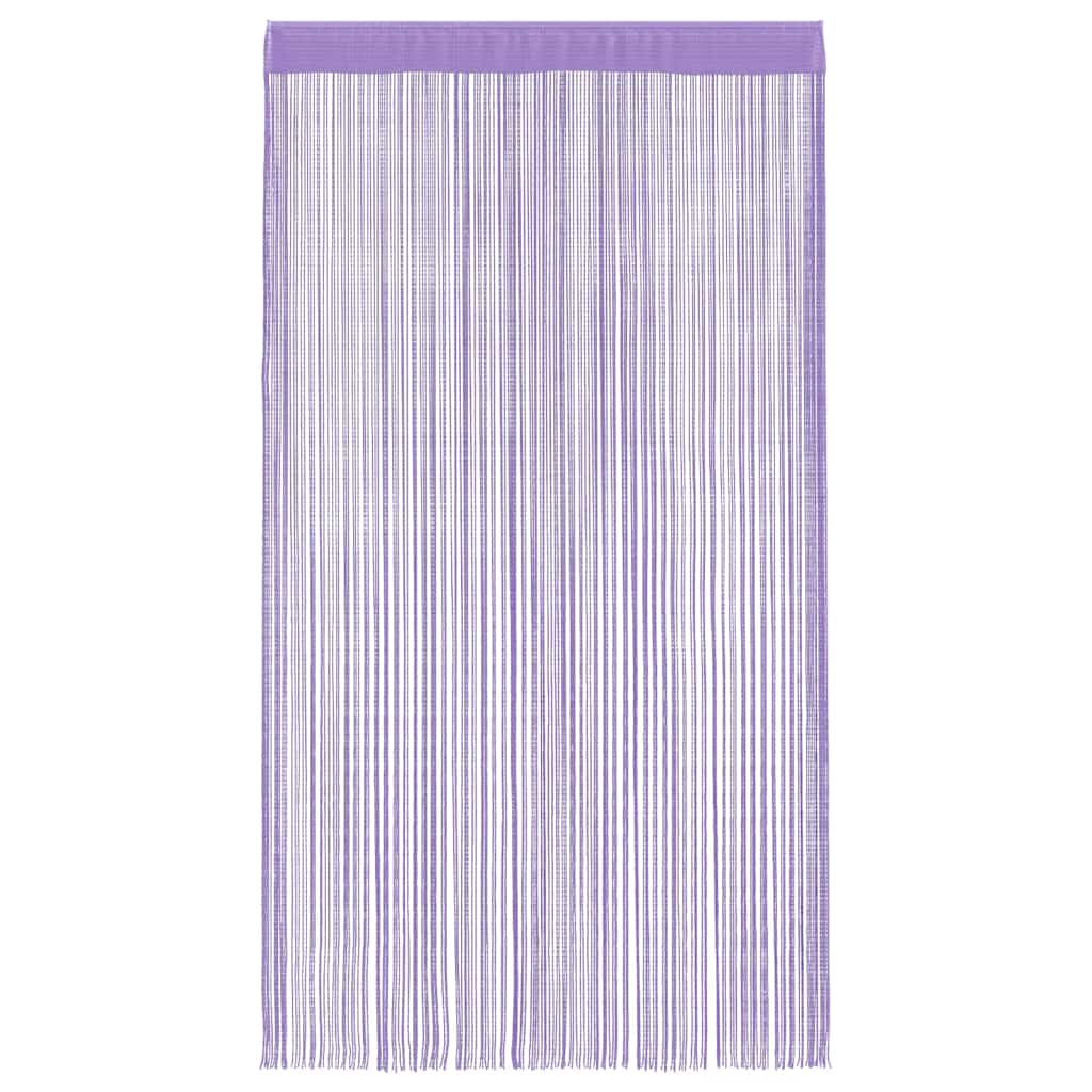 vidaXL Zasłony sznurkowe 2 szt. Fioletowe 100x250 cm