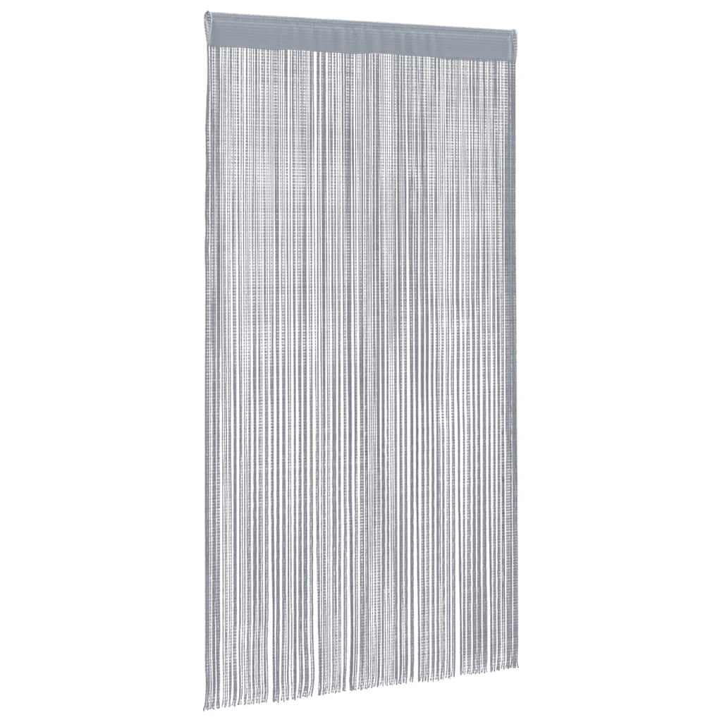 vidaXL Zasłony sznurkowe 2 szt. Jasnoszary 100x250 cm
