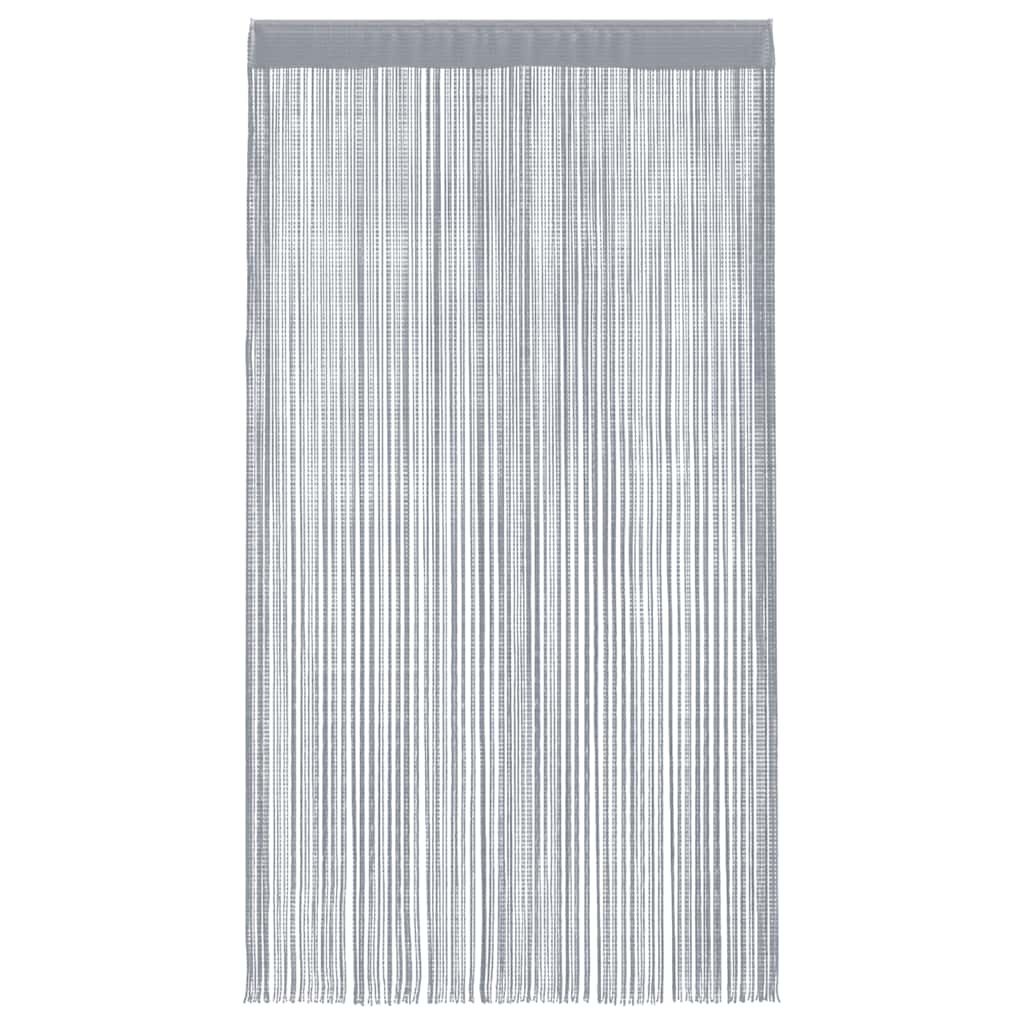 vidaXL Zasłony sznurkowe 2 szt. Jasnoszary 100x250 cm
