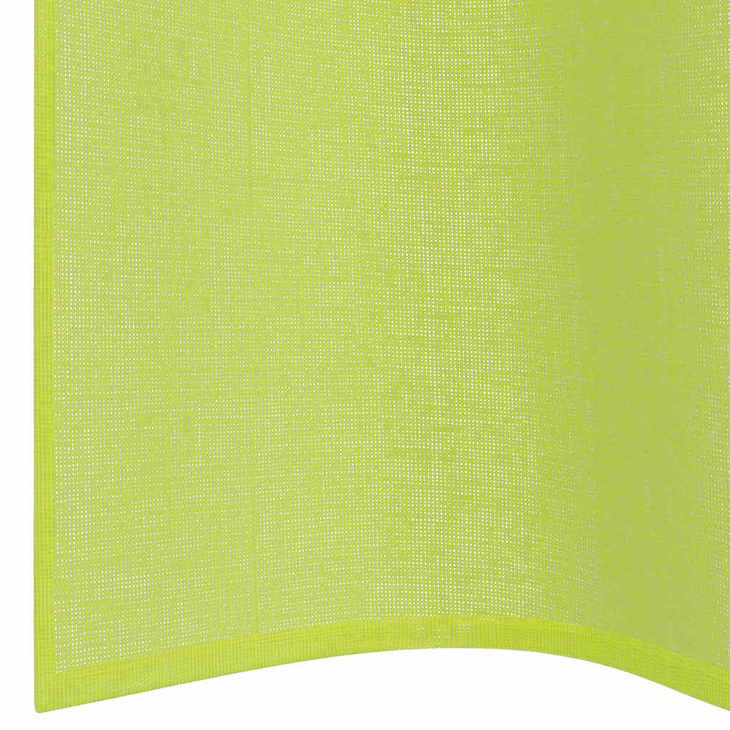 vidaXL Zasłony woalowe z przelotkami 2 szt. Jabłko zielone 140x175 cm