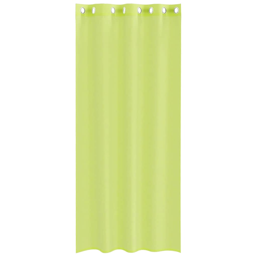 vidaXL Zasłony woalowe z przelotkami 2 szt. Jabłkowo-zielone 140x245cm