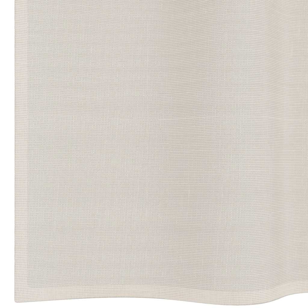vidaXL Zasłony woalowe z przelotkami 2 szt. Kremowe 140x175 cm