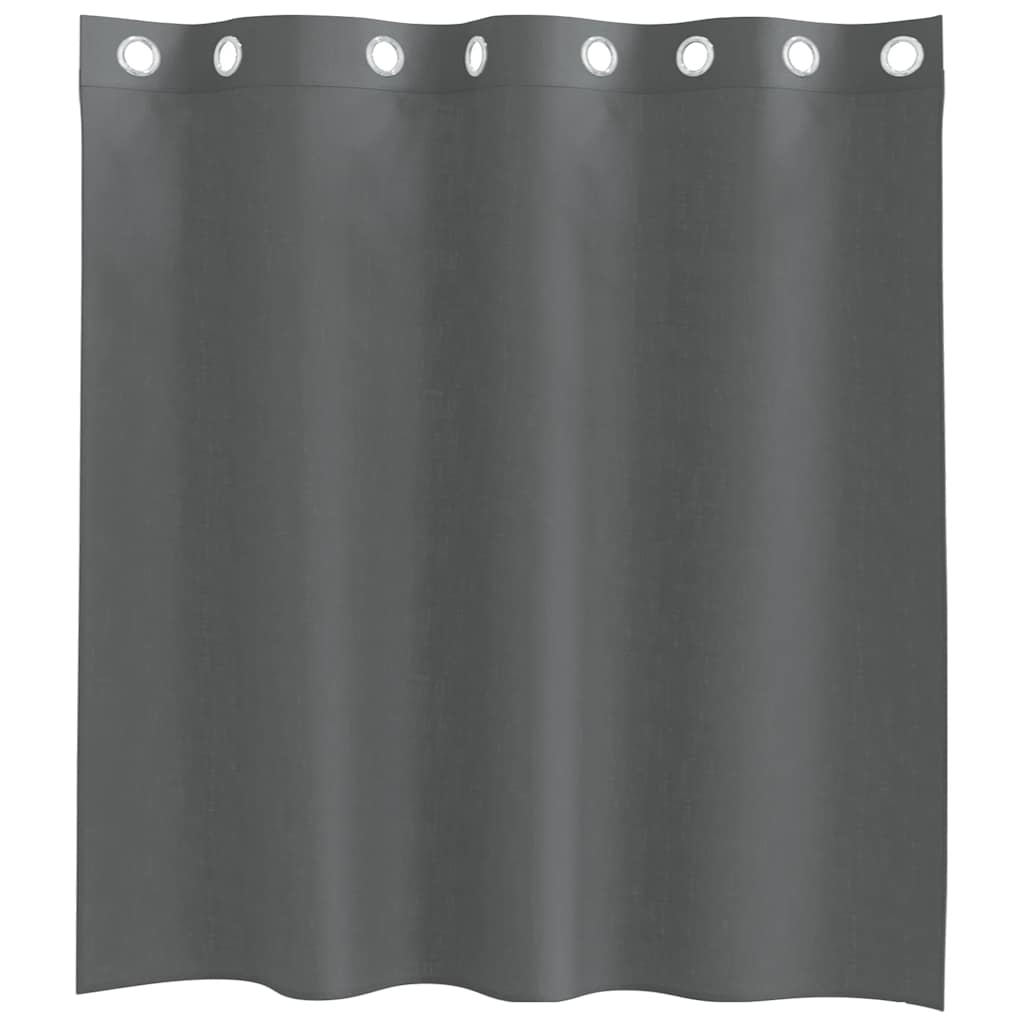 vidaXL Zasłony woalowe z przelotkami 2 szt. Ciemnoszary 140x140 cm