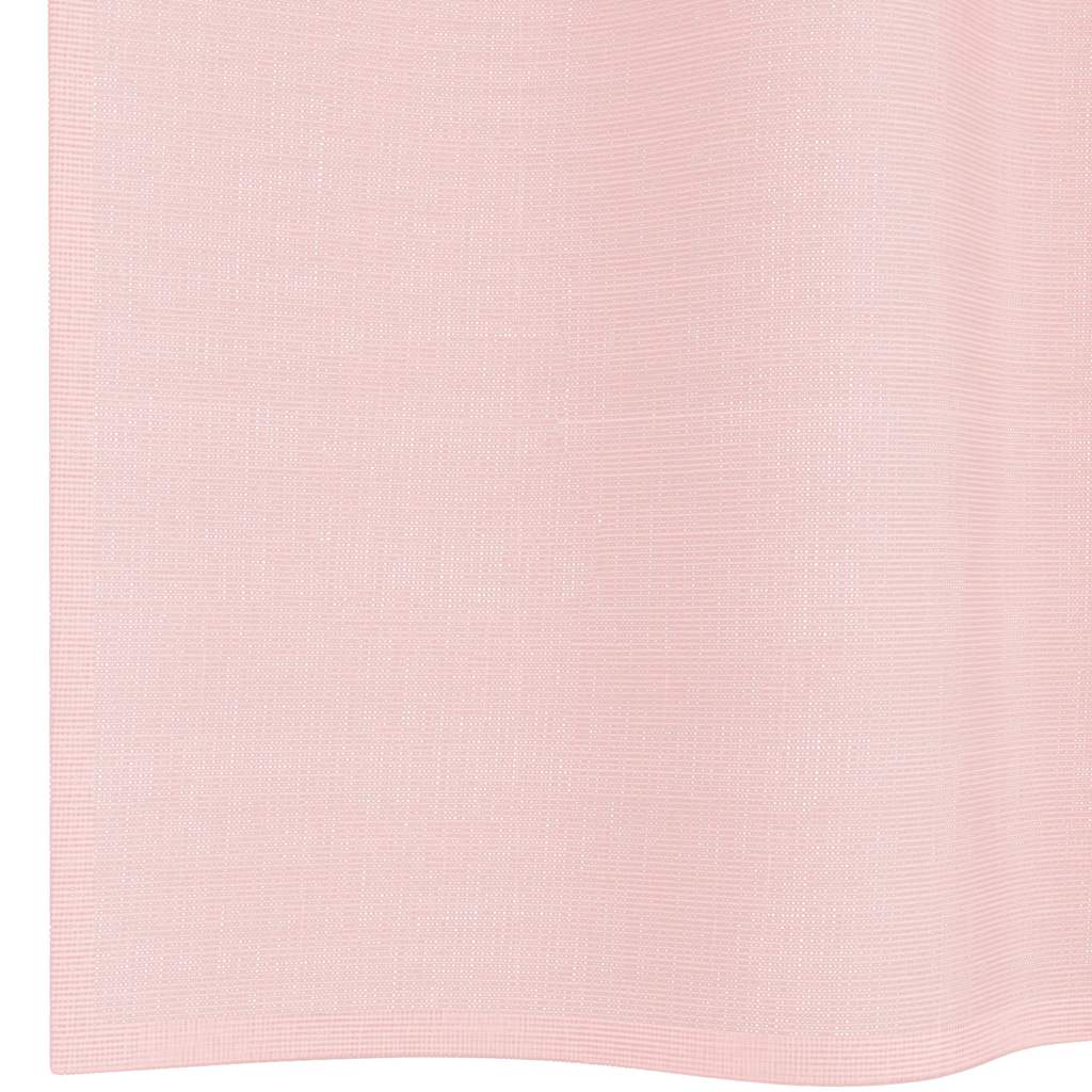 vidaXL Zasłony woalowe z przelotkami 2 szt. Jasnoróżowe 140x300 cm