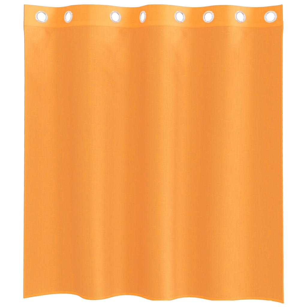 vidaXL Zasłony woalowe z przelotkami 2 szt. Pomarańczowe 140x140 cm