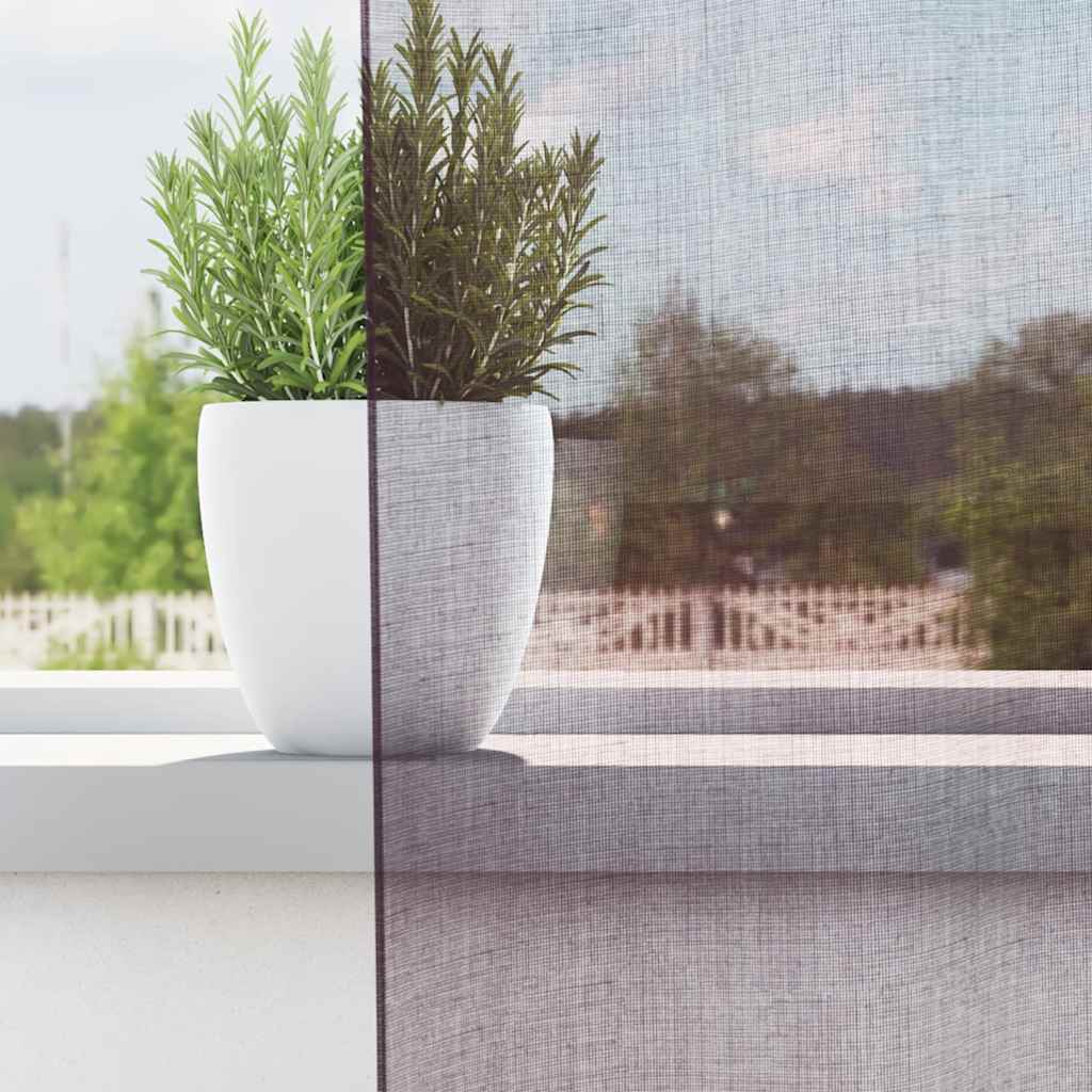 vidaXL Zasłony woalowe z przelotkami 2 szt. Fioletowe 140x225 cm