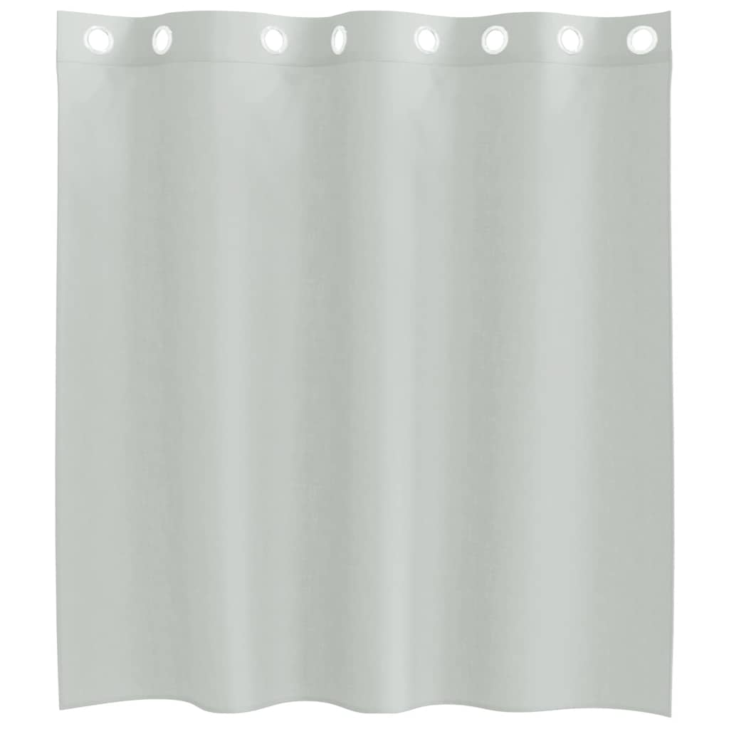 vidaXL Zasłony woalowe z przelotkami 2 szt. Jasnoszary 140x140 cm