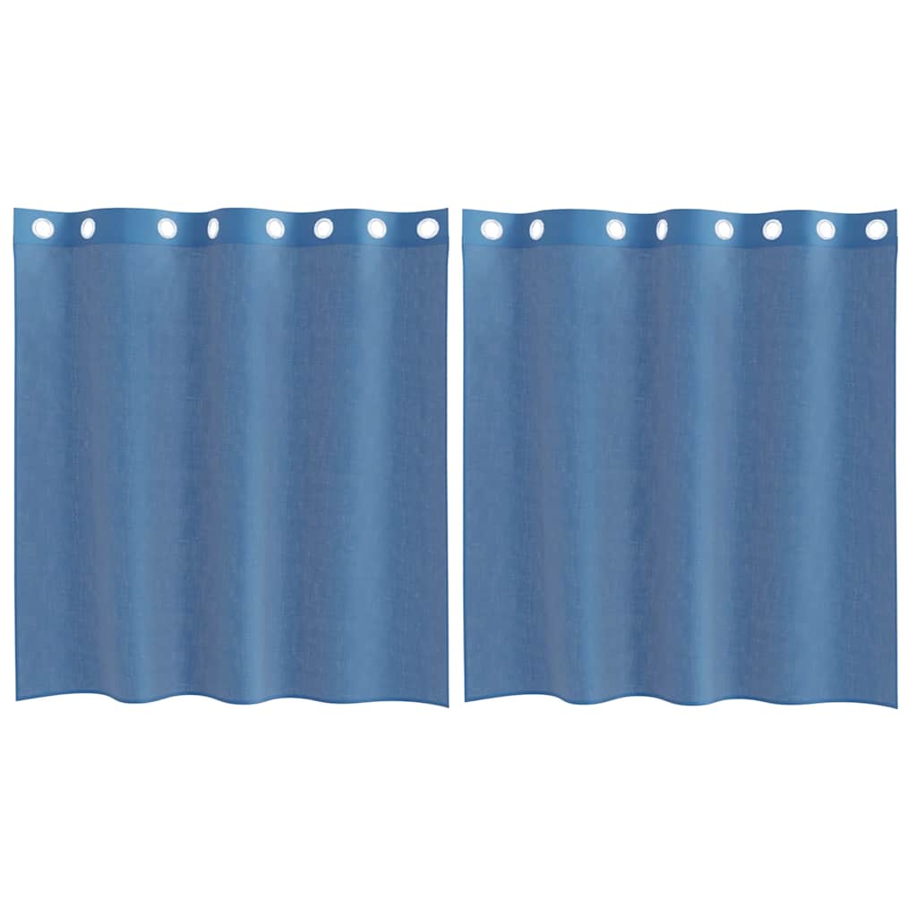 vidaXL Zasłony woalowe z przelotkami 2 szt. Royal Blue