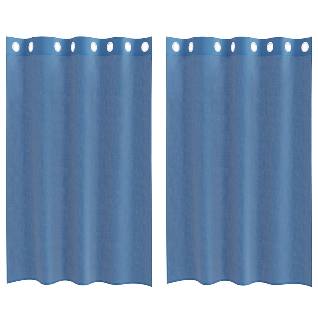 vidaXL Zasłony woalowe z przelotkami 2 szt. Royal Blue