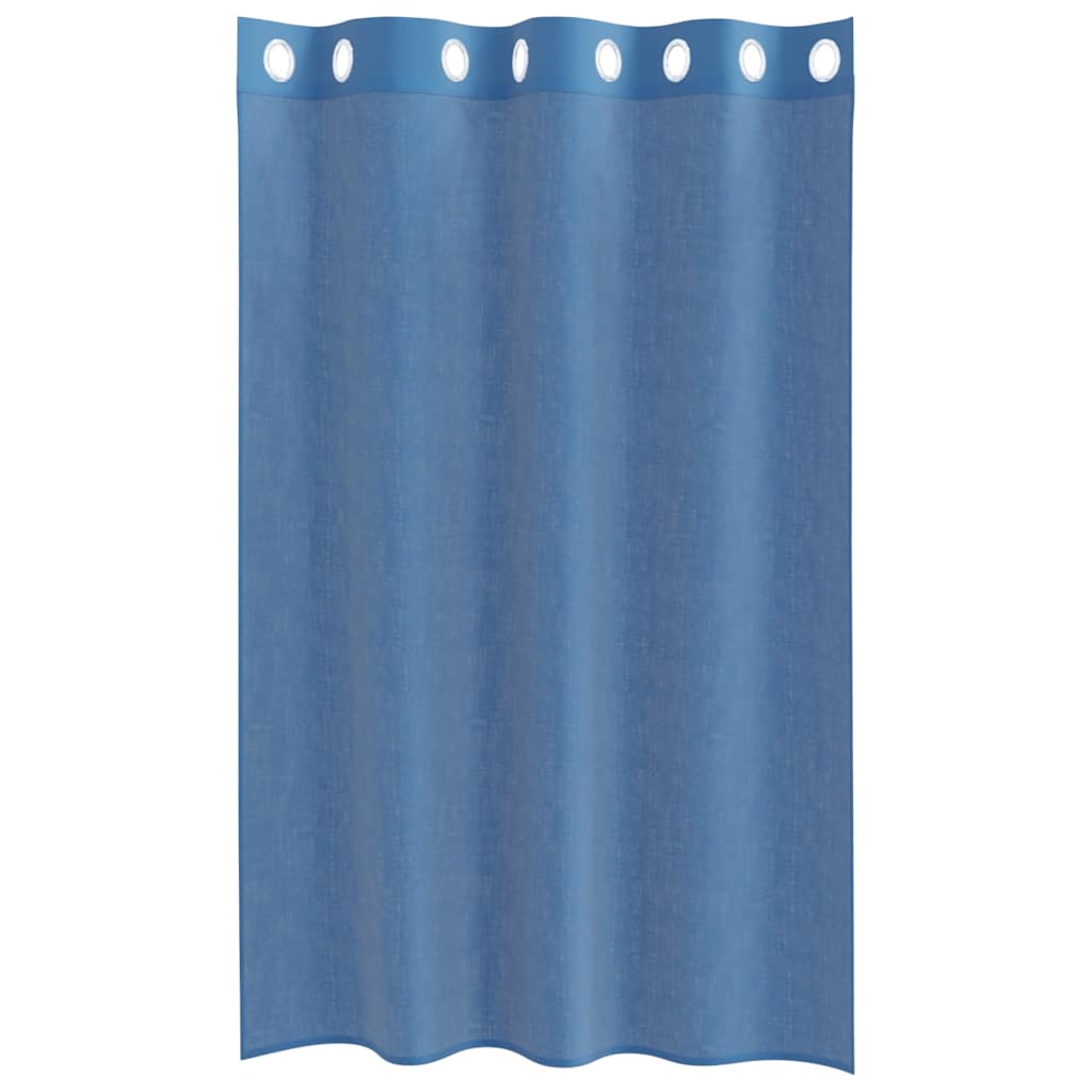 vidaXL Zasłony woalowe z przelotkami 2 szt. Royal Blue