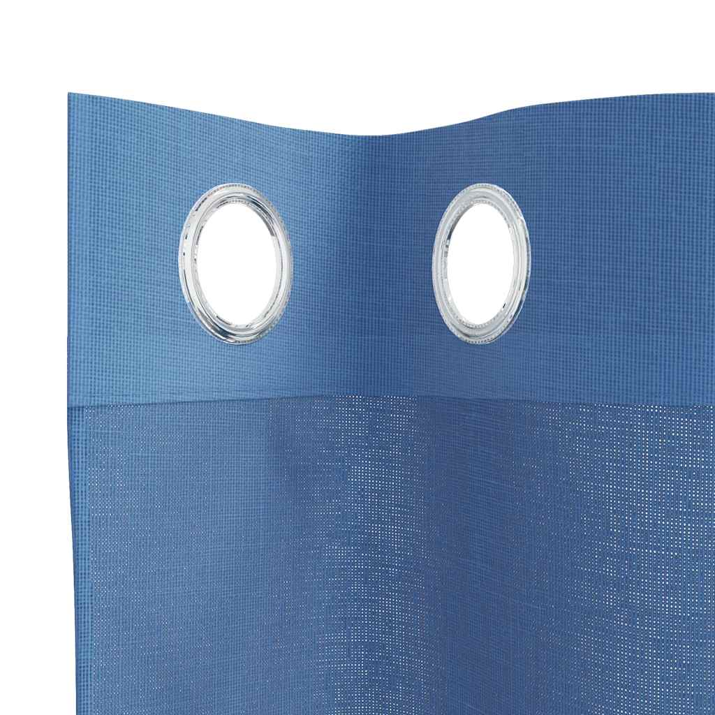 vidaXL Zasłony woalowe z przelotkami 2 szt. Royal Blue