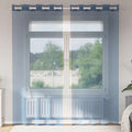 vidaXL Zasłony woalowe z przelotkami 2 szt. Royal Blue