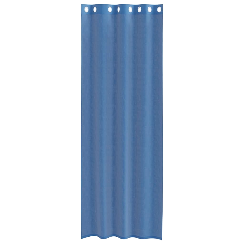 vidaXL Zasłony woalowe z przelotkami 2 szt. Royal Blue