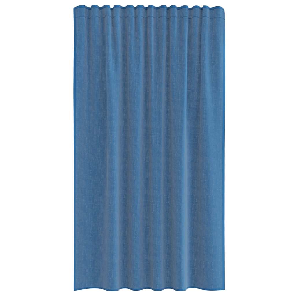 vidaXL Zasłony woalowe z kieszeniami na drążek 2 szt. Royal Blue
