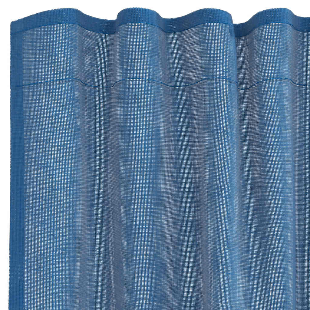 vidaXL Zasłony woalowe z kieszeniami na drążek 2 szt. Royal Blue
