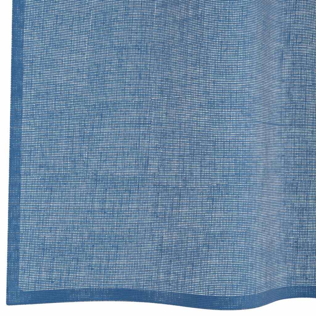 vidaXL Zasłony woalowe z kieszeniami na drążek 2 szt. Royal Blue