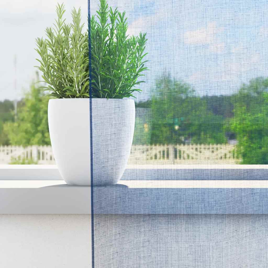 vidaXL Zasłony woalowe z kieszeniami na drążek 2 szt. Royal Blue