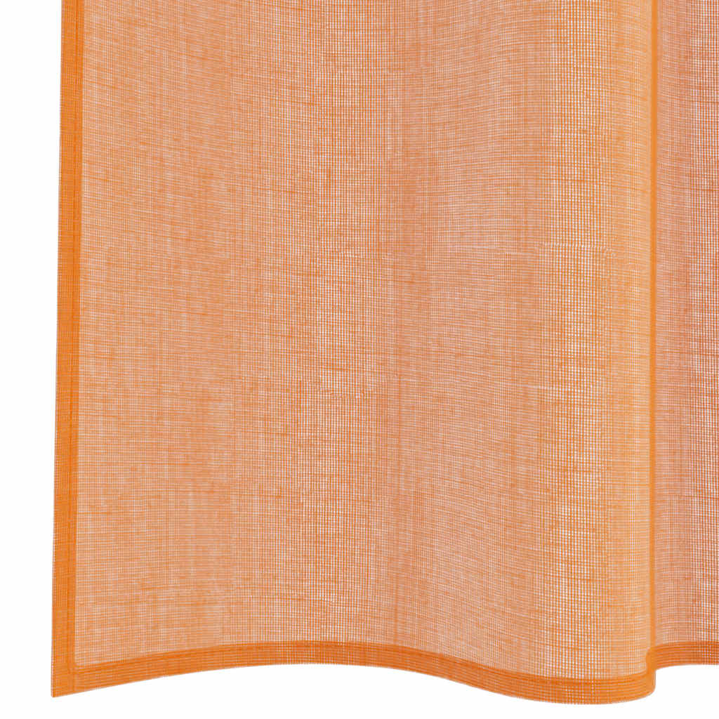 vidaXL Zasłony woalowe z kieszeniami na drążek 2 szt. Terakota