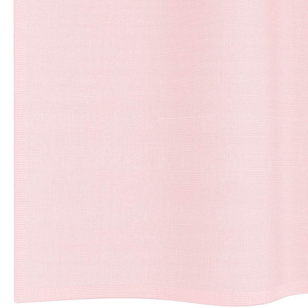 vidaXL Zasłony woalowe z pętelkami 2 szt. Jasnoróżowe 140x140 cm
