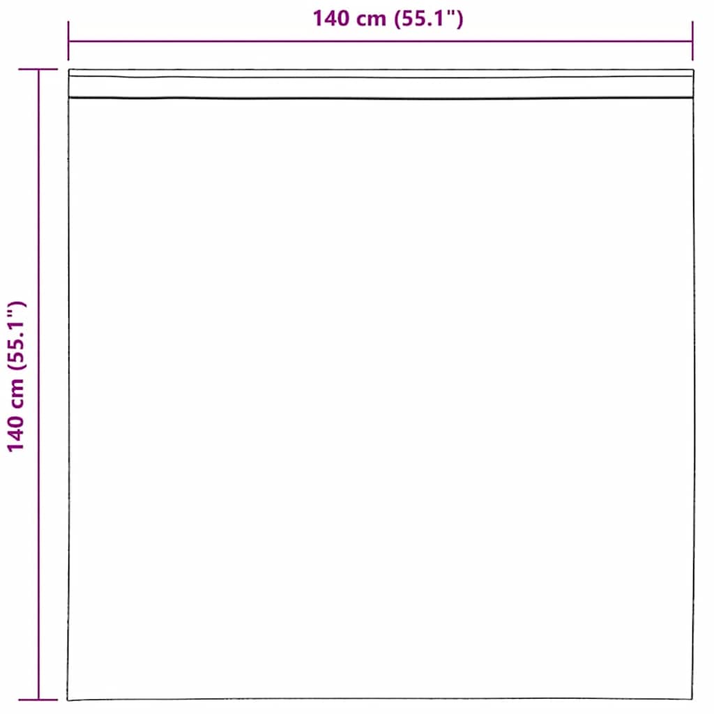 vidaXL Zasłony woalowe z pętelkami 2 szt. Jasnoróżowe 140x140 cm