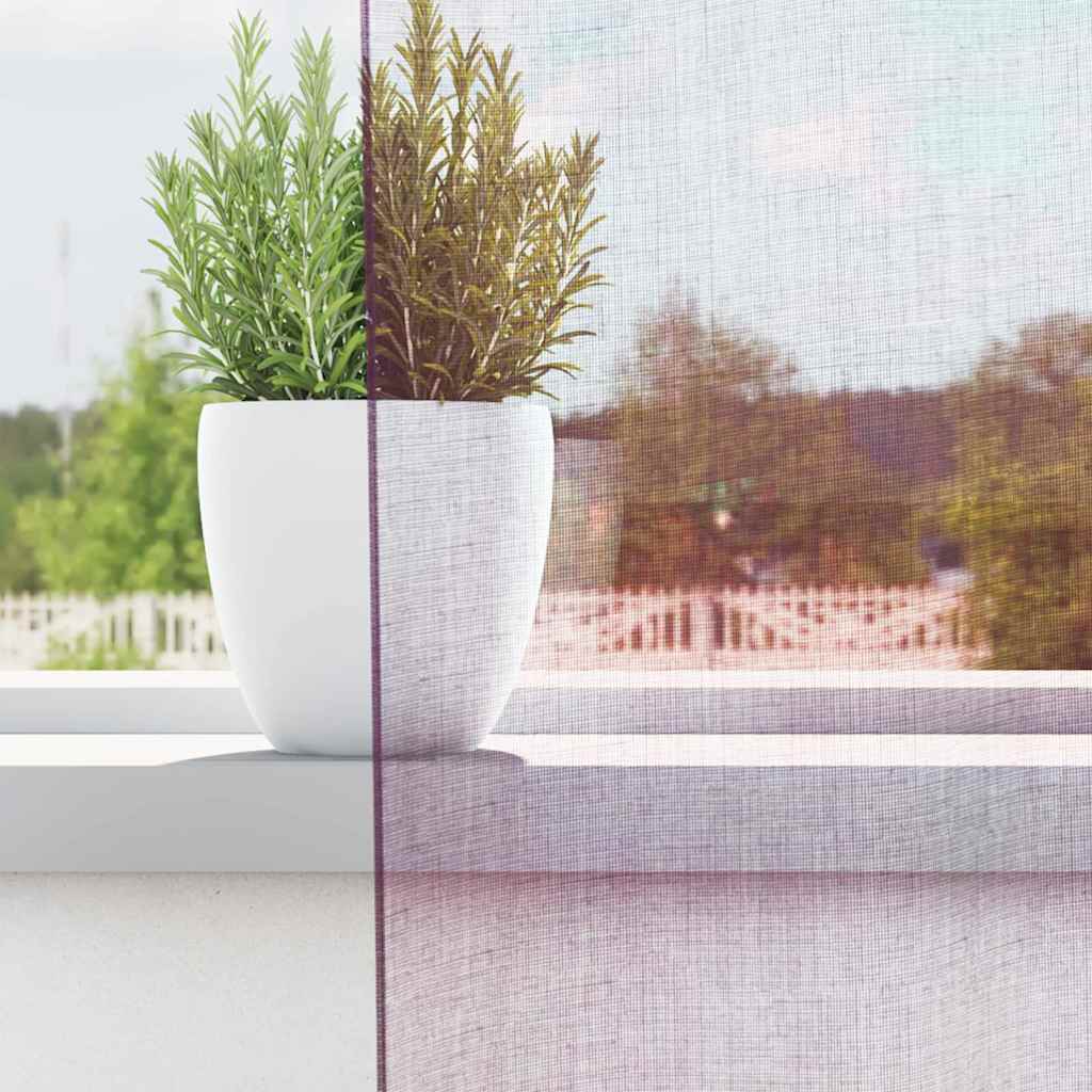 vidaXL Zasłony woalowe z pętelkami 2 szt. Fioletowe 140x245 cm