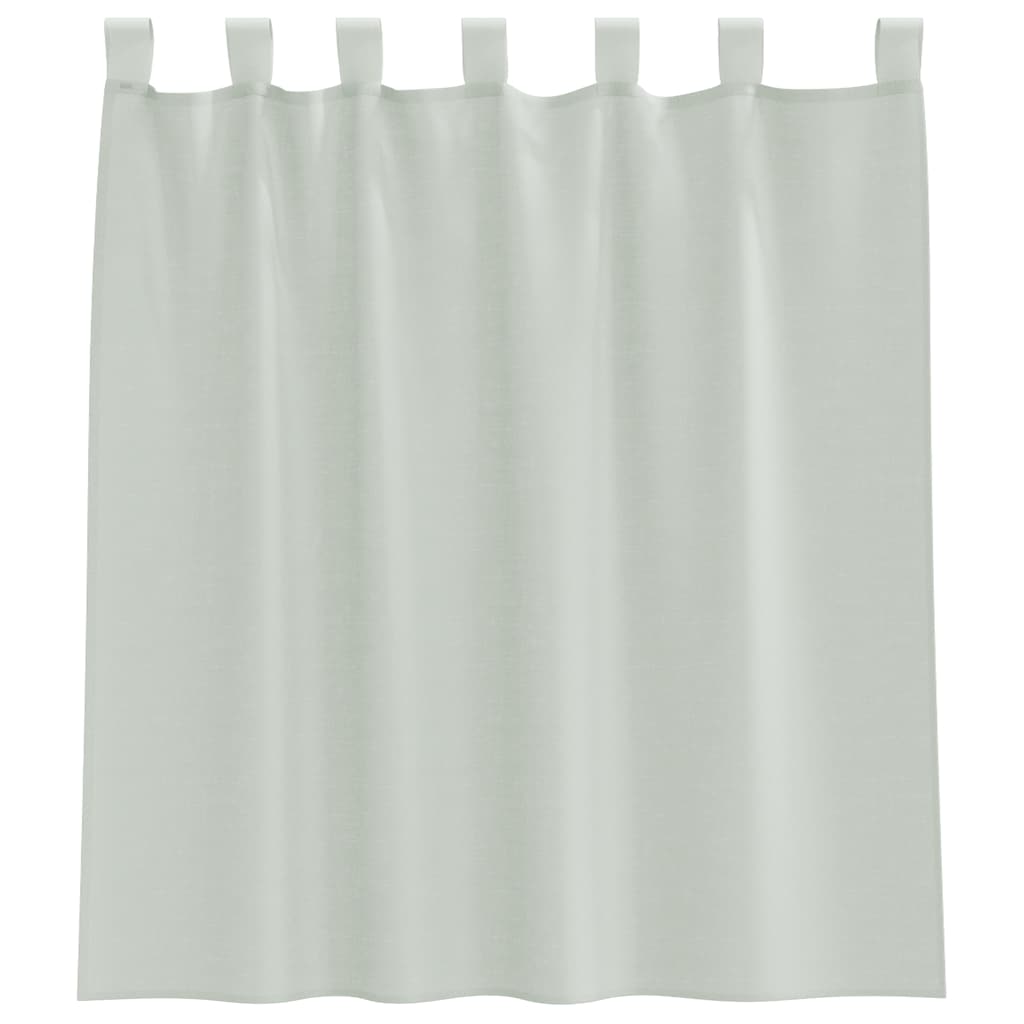 vidaXL Zasłony woalowe z pętelkami 2 szt. Jasnoszary 140x140 cm