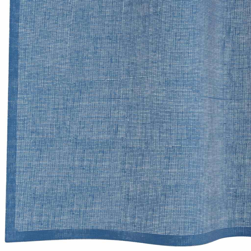 vidaXL Zasłony woalowe z pętelkami 2 szt. Royal Blue 140x140 cm