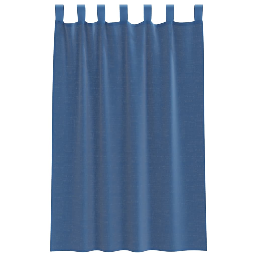 vidaXL Zasłony woalowe z pętelkami 2 szt. Royal Blue 140x175 cm