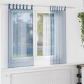vidaXL Zasłony woalowe z pętelkami 2 szt. Royal Blue 140x175 cm
