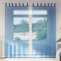 vidaXL Zasłony woalowe z pętelkami 2 szt. Royal Blue 140x225 cm