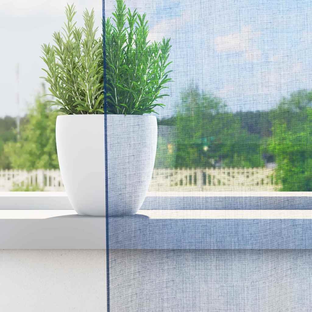 vidaXL Zasłony woalowe z pętelkami 2 szt. Royal Blue 140x260 cm