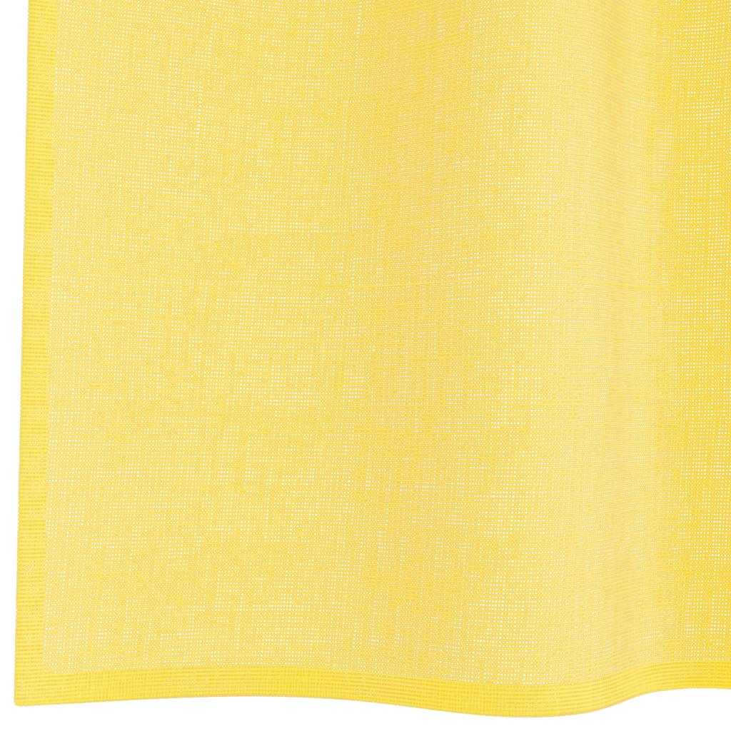 vidaXL Zasłony woalowe z pętelkami 2 szt. Żółte 140x225 cm