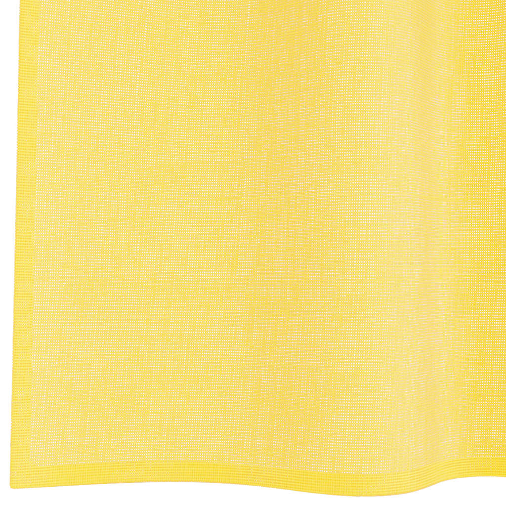 vidaXL Zasłony woalowe z pętelkami 2 szt. Żółte 140x245 cm