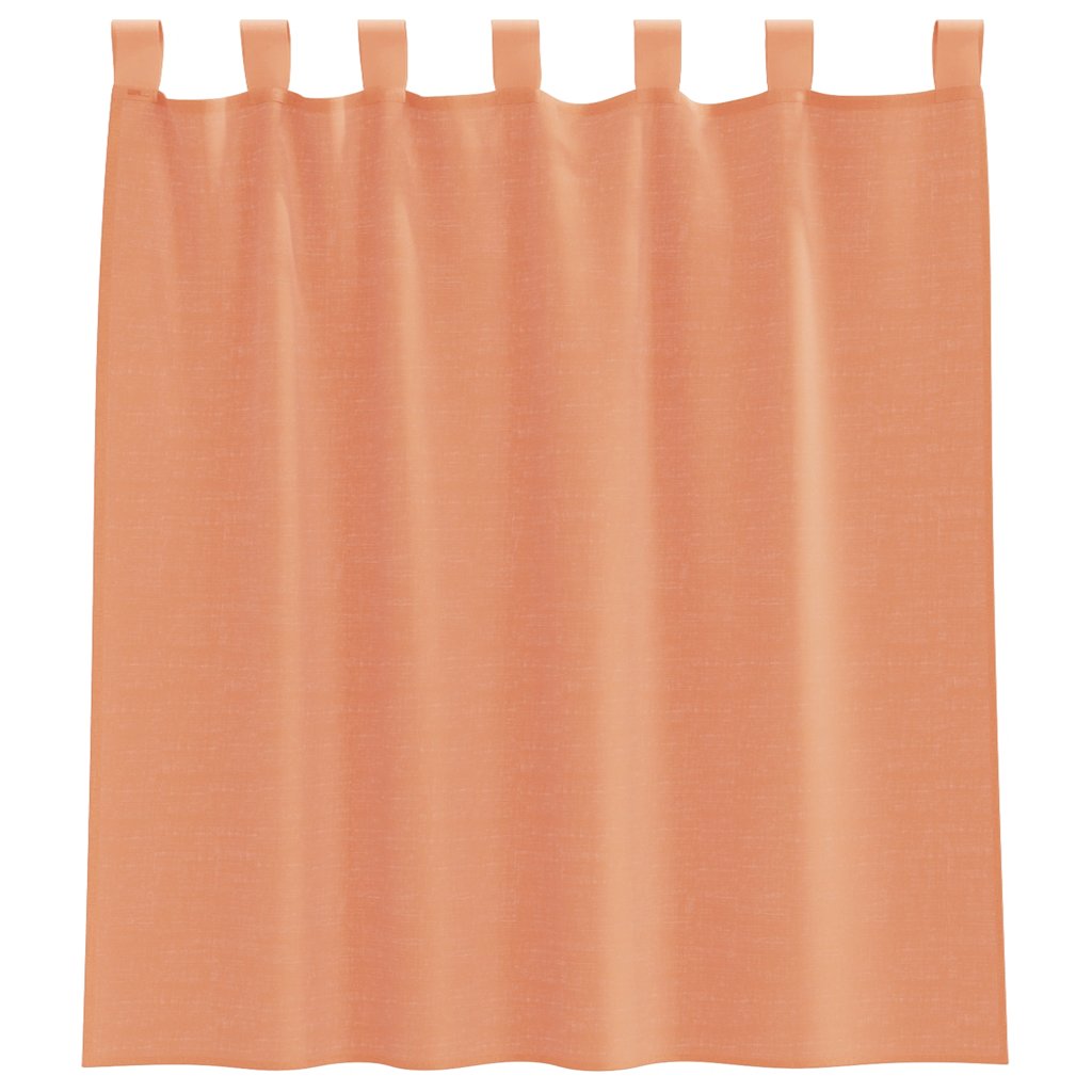 vidaXL Zasłony woalowe z pętelkami 2 szt. Terakota 140x140 cm