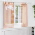 vidaXL Zasłony woalowe z pętelkami 2 szt. Terakota 140x140 cm