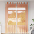 vidaXL Zasłony woalowe z pętelkami 2 szt. Terakota 140x260 cm