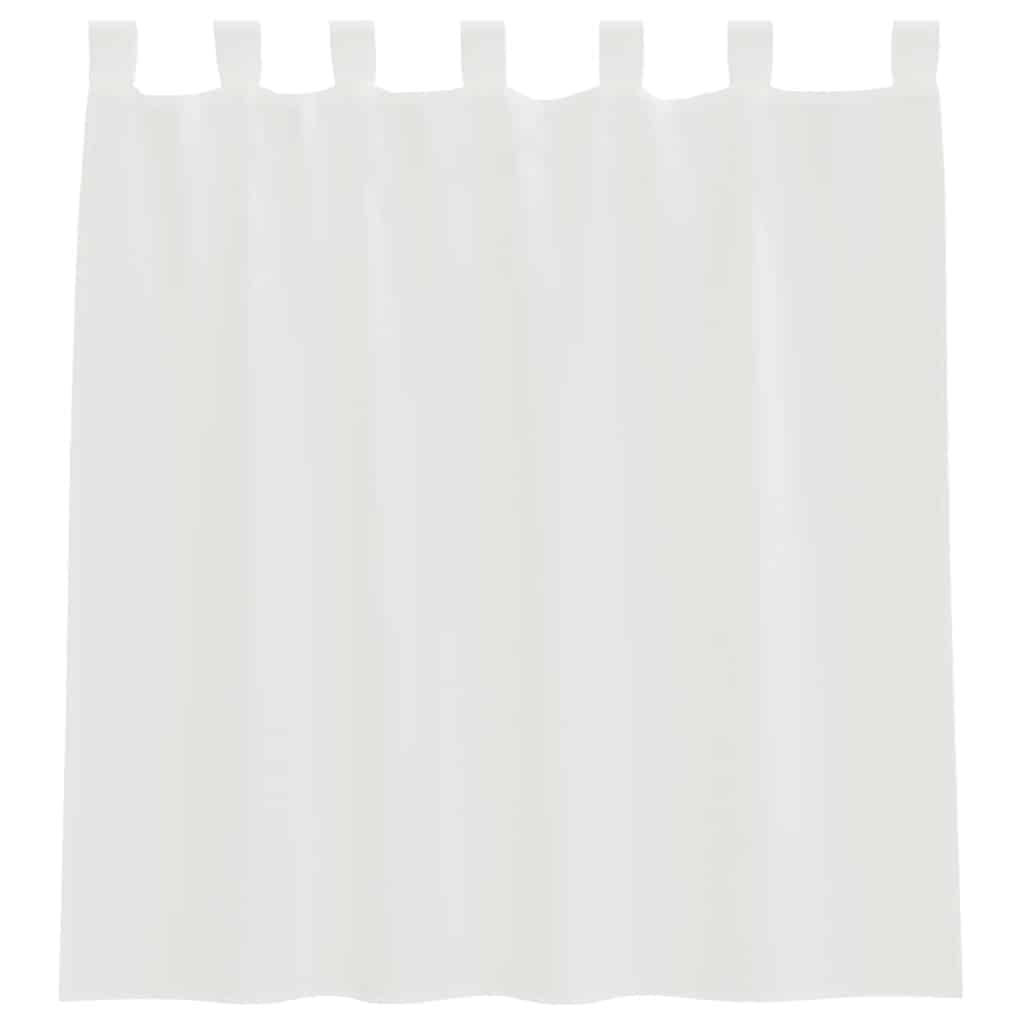 vidaXL Zasłony woalowe z pętelkami 2 szt. Białe 140x140 cm